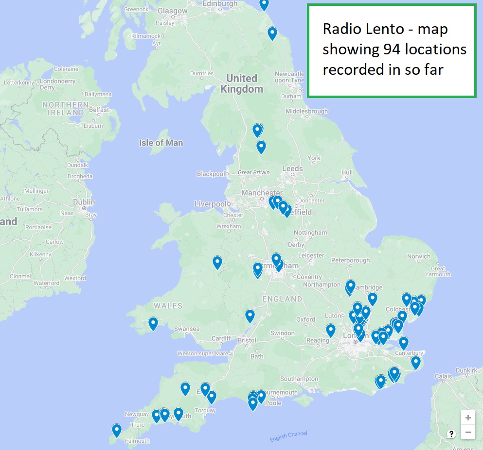 map showing pins on all of our location spots across the UK
